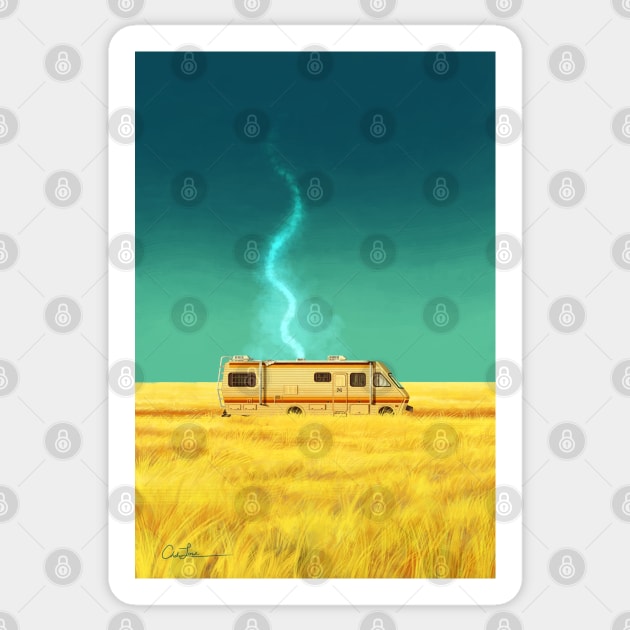 A Mobile Meth Lab Sticker by cmloweart